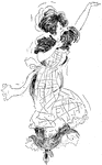 An illustration of a woman dancing.
