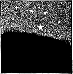 An illustration of the starts in the night sky.
