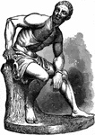 An illustration of a statue of a freedman.