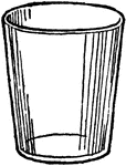 An illustration of an empty glass.