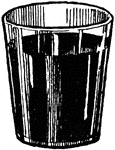 An illustration of a glass that is three quarters full.