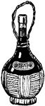 An illustration of a bottle of wine.