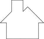 Tangrams, invented by the Chinese, are used to develop geometric thinking and spatial sense. Seven figures consisting of triangles, squares, and parallelograms are used to construct the given shape. This tangram depicts a medium house.