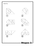 Solutions for outlines of shapes (quadrilateral, hexagon, arrow, pentagon) made from tangram pieces. Tangrams, invented by the Chinese, are used to develop geometric thinking and spatial sense. 7 figures consisting of triangles, squares, and parallelograms are used to construct the given shapes.