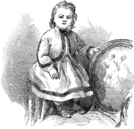 A portrait of a young girl.