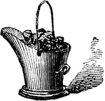 An illustration of a coal bucket.