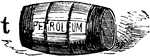 An illustration of an oil barrel.