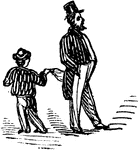 An illustration of a child pickpocket.