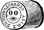An illustration of a spool of thread.