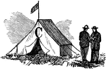 An illustration of a tent.