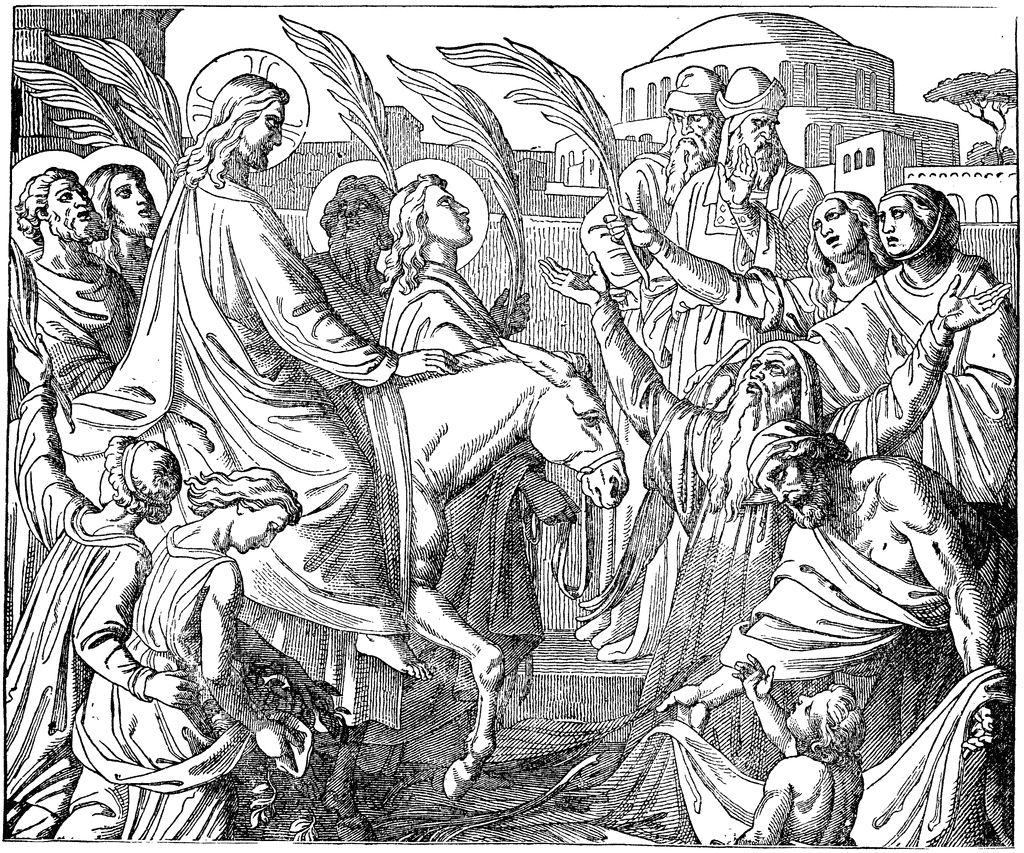 Christs Entry Into Jerusalem Clipart Etc