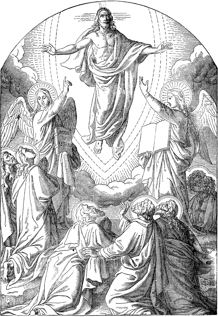 jesus rising to heaven drawing