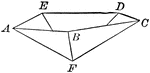 Illustration of an inverted pentagonal pyramid. It is pyramid with a regular pentagon for its base.