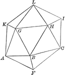 Illustration of an icosahedron.
