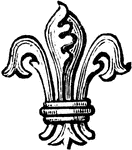 "Sixth Son, the FLEUR-DE-LIS. The differences used by armorists at the present time are nine in number. They not only distinguish the sons of one family, but also denote the subordinate degrees in each house." -Hall, 1862