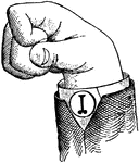 Vowels have a wide, firm, and free channel, whereby the breath is modified without friction or sibilation. &hellip; in representing vowels the hand suggests a wide and firm channel, by having the accented finger bent and its terminal phalanx brought firmly in contact with the terminal phalanx of the thumb. <p> Vowel positions are distinguished by always having the voice phalanx of the thumb accented and in contact with the terminal phalanx of the accented finger. This kind of accent is the strongest which can be given a finger, and so always takes precedence. Two modes of accentuation may not co-exist. Mixed Vowels have the palm thrown forward so as to assume a compromising position. In Primary Vowel positions the accented voice phalanx of the thumb and the terminal phalanx of the accented finger overlap. None of the unaccented fingers are straightened. Wide Vowel positions differ from analogous Primary Vowel positions by having straightened unaccented fingers, to denote "Wide." Low Vowels have the pointer finger accented.