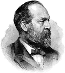James Abram Garfield (1831 - 1881) was the 20th President of the United States and General of the Union Army during the Civil War. Garfield was the second U.S. President to be assassinated.