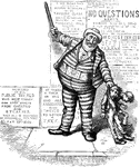 The cartoon that captured Tweed. Reform Tweed: "If all the people want is to have somebody arrested, I'll have you plunders arrested. You will be allowed to escape; nobody wil be hurt; and then Tilden will go to the White House, and I to Albany as Governor.