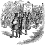 President Cleveland's inauguration also known as the funeral of Tammany Hall and its corruption.