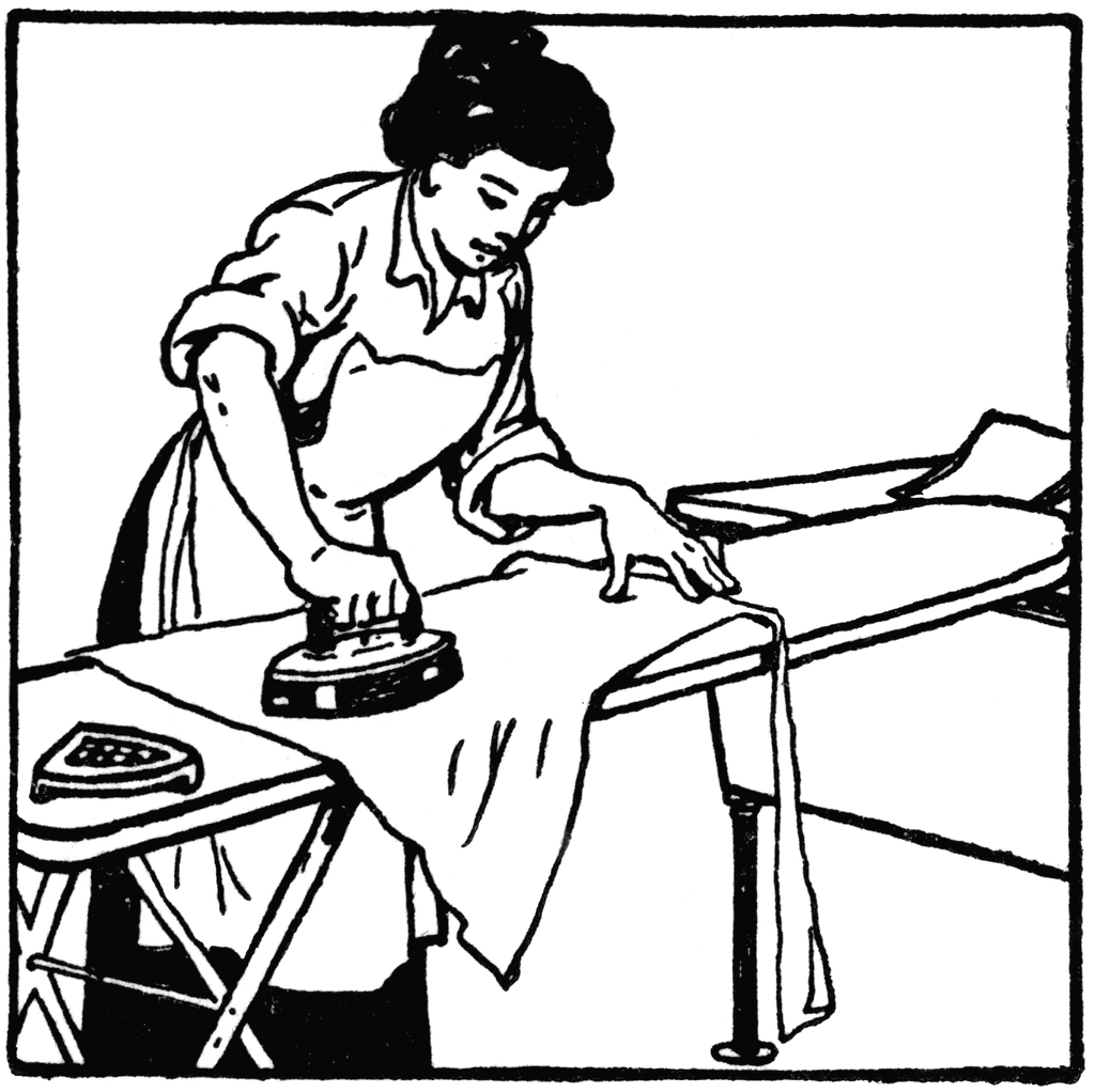 Woman Ironing Clothes ClipArt ETC