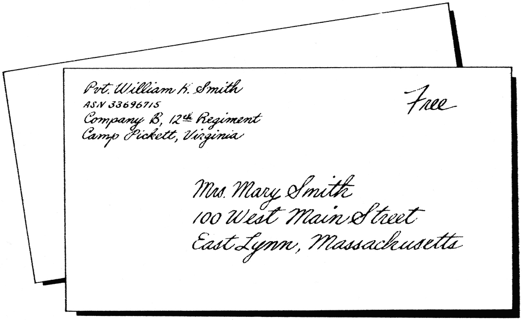 business letter format envelope