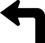 The horizontal alignment Turn may be used in advance of situations where the horizontal roadway alignment changes. This specific sign indicates that there is a 90&deg; left turn on the road ahead.