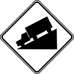 The Hill sign should be used in advance of a downgrade where the length, percent of grade, horizontal curvature, and/or other physical features require special precautions on the part of road users.