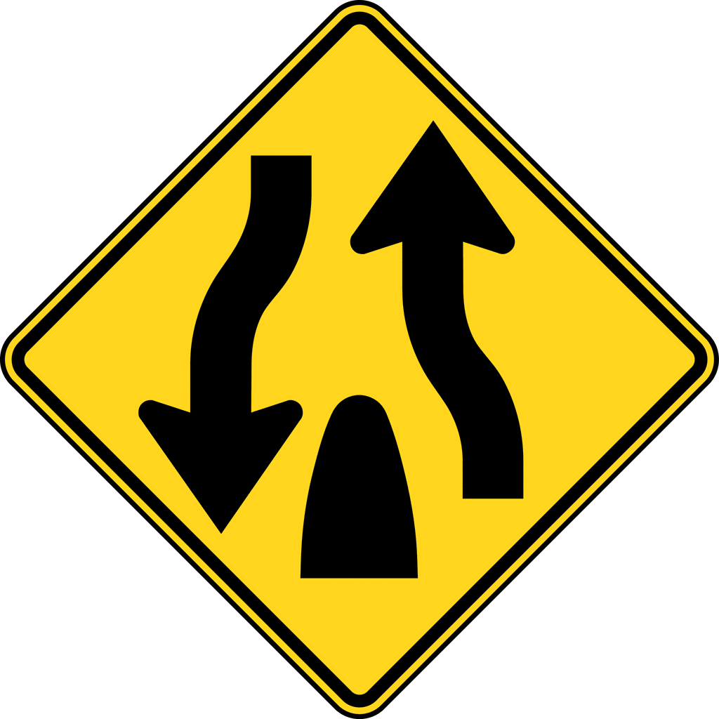 Divided Highway Ends Color ClipArt ETC