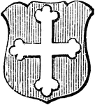 "Cross bottonny. CROSS. An honourable ordinary, more used as a charge in a coat of arms than any of the others." -Hall, 1862