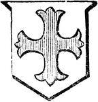 "Cross patonce. CROSS. An honourable ordinary, more used as a charge in a coat of arms than any of the others." -Hall, 1862