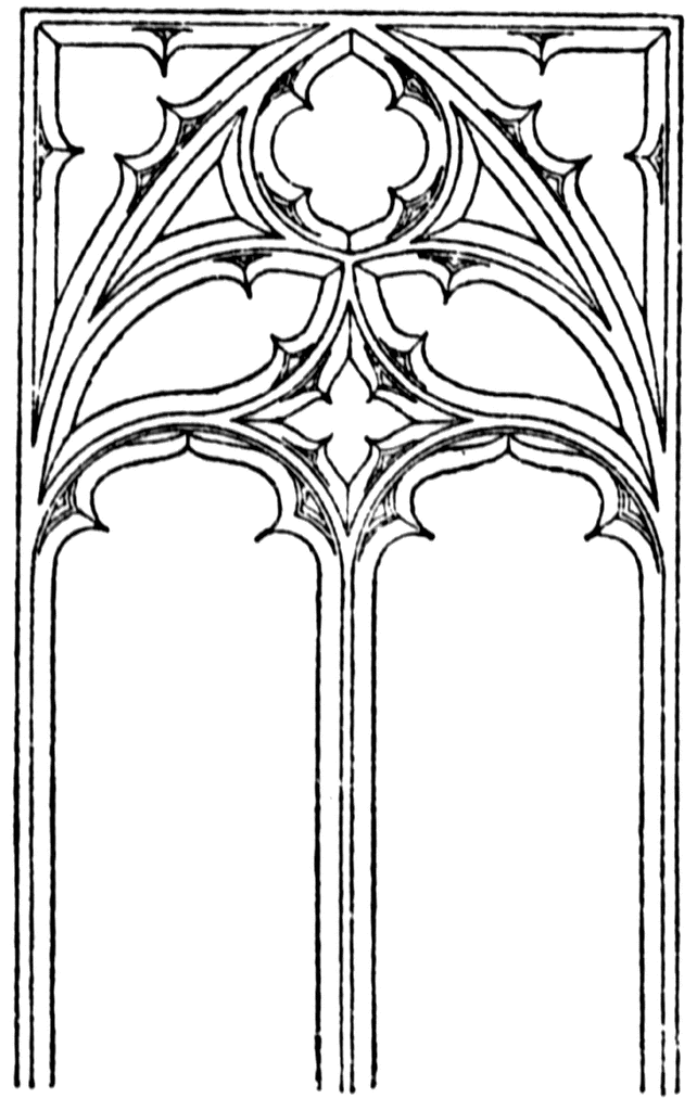 gothic style frame clipart