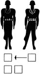 An illustration of a two person file military formation.