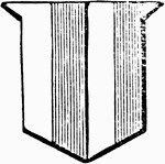 "Paly of four, argent and gules. PALY. A field divided by perpendicular lines into several equal parts of metal and tincture interchangeably disposed." -Hall, 1862