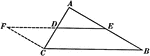 Illustration used to prove "The line joining the mid-points of two sides of a triangle is parallel to the third side and equal to one half the third side."