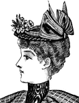 The Women's Hats and Headgear ClipArt gallery includes 51 examples of of head coverings and hair ornaments that have been typically reserved for women.