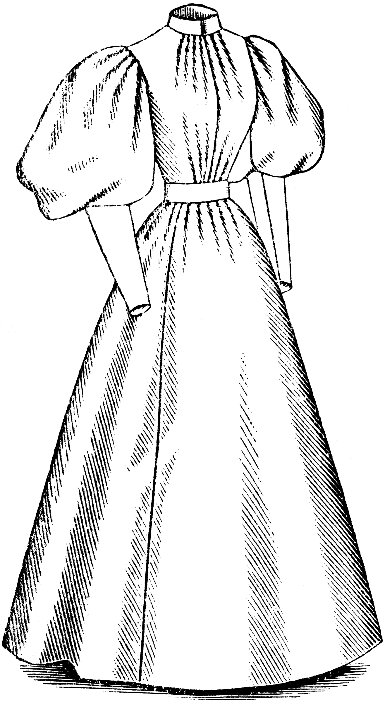 Late 19th Century Dress | ClipArt ETC