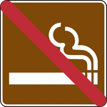 This is an example of a management symbol with a prohibitive slash.It is used to indicates that smoking not permitted nearby.