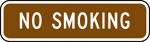 This is an example of an educational plaque. It is used to indicate that smoking is not permitted nearby.