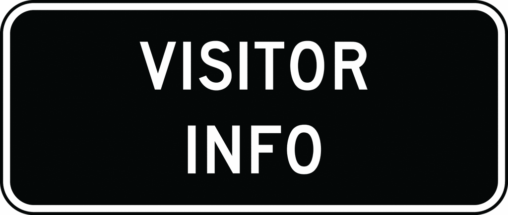 Visitor Info, Black and White | ClipArt ETC