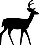 This sign is used to indicates that it is likely that deer can be seen nearby.