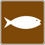 This sign is used to indicate that a fish hatchery is located nearby.
