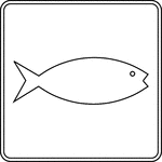 This sign is used to indicate that a fish hatchery is located nearby.