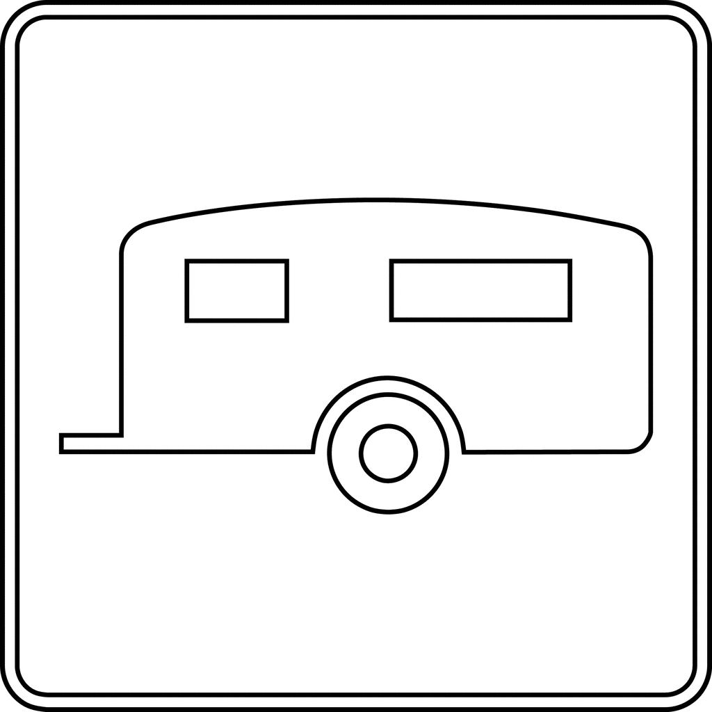 Camping, Outline | ClipArt ETC