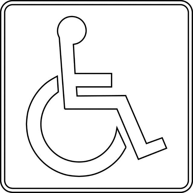 Handicapped Outline ClipArt ETC