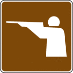 This sign is used to indicate that hunting is located nearby.