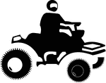 This sign indicates that all-terrain vehicles are permitted nearby.
