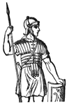 Roman soldier wearing a cuirass.
