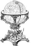 This globe is a carved work of art.