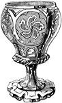 The goblet is intended to hold a drink.