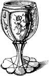 The wine glass is intended to hold wine.